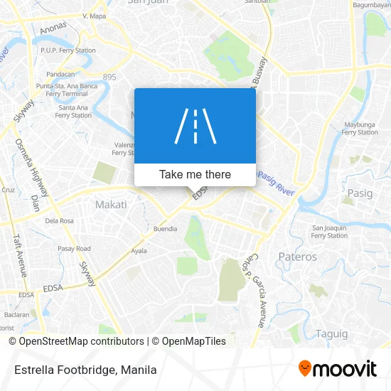 Estrella Footbridge map