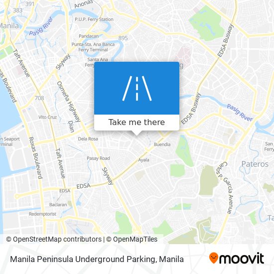 Manila Peninsula Underground Parking map