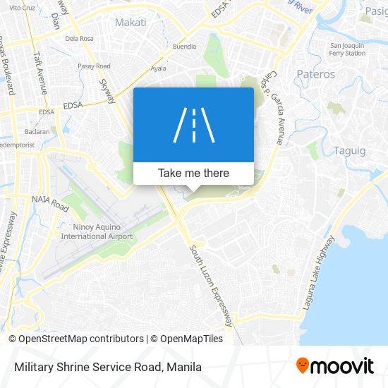 Military Shrine Service Road map