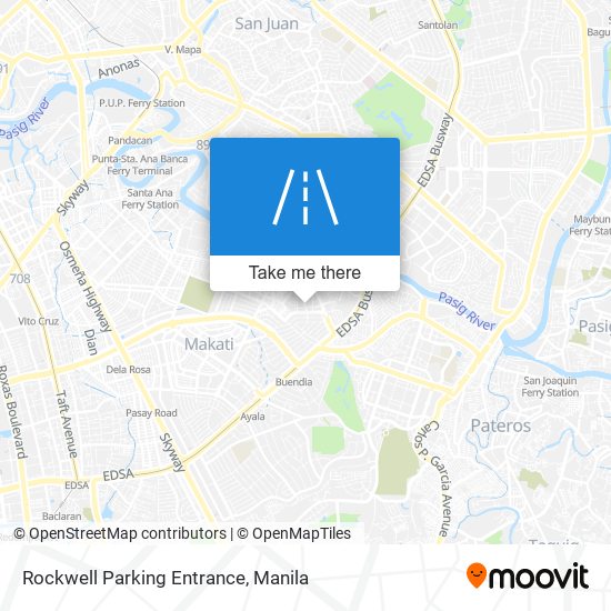 Rockwell Parking Entrance map