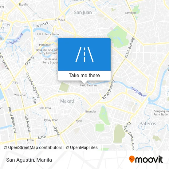 San Agustin map