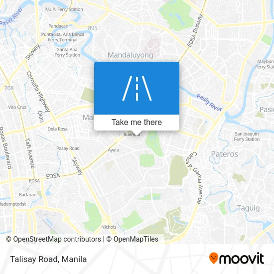 Talisay Road map