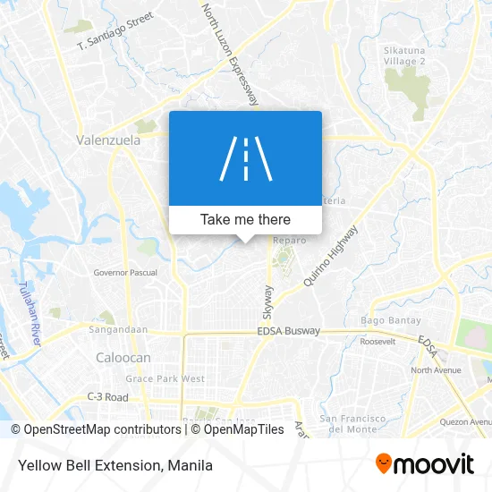 Yellow Bell Extension map