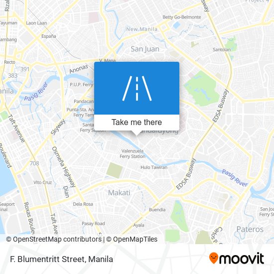 F. Blumentritt Street map