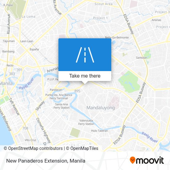 New Panaderos Extension map