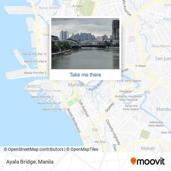 Ayala Bridge map