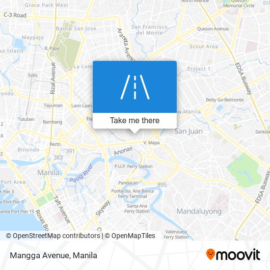 Mangga Avenue map