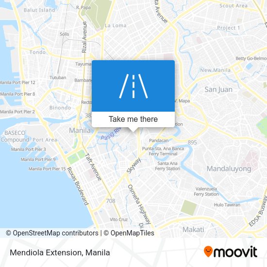 Mendiola Extension map