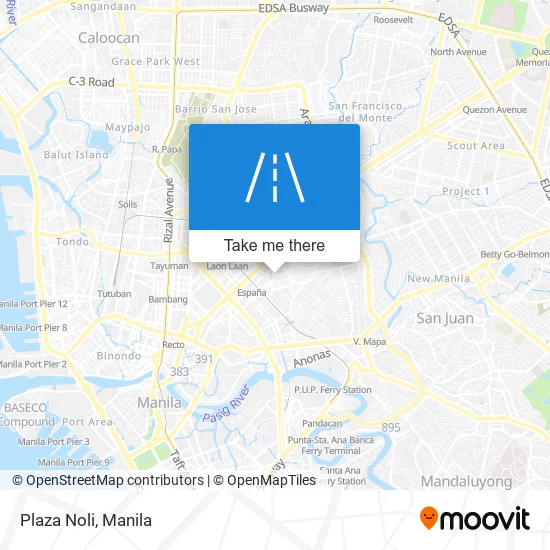 Plaza Noli Sampaloc Manila Map How To Get To Plaza Noli In Manila By Bus Or Train?