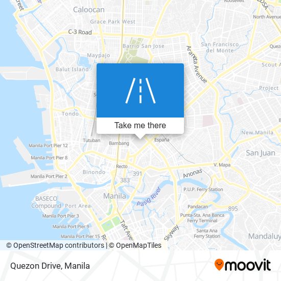 Quezon Drive map