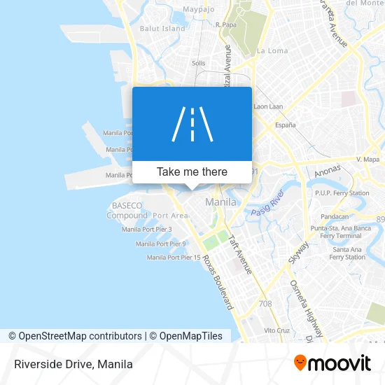 Riverside Drive map