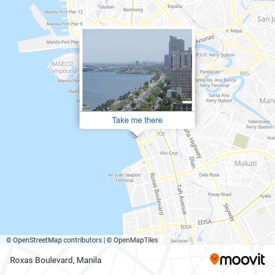 Roxas Boulevard map