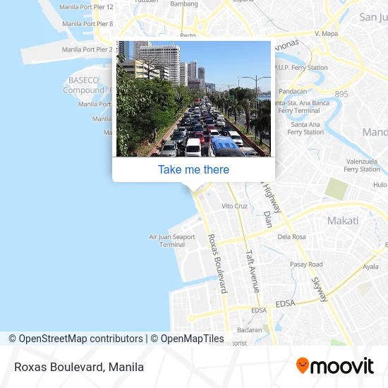 Roxas Boulevard map