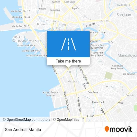 San Andres map
