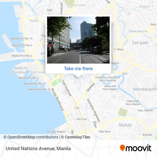 United Nations Avenue map