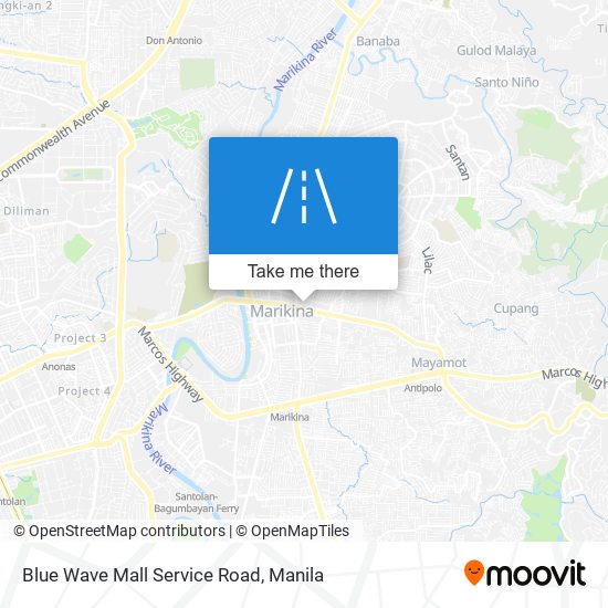 Blue Wave Mall Service Road map