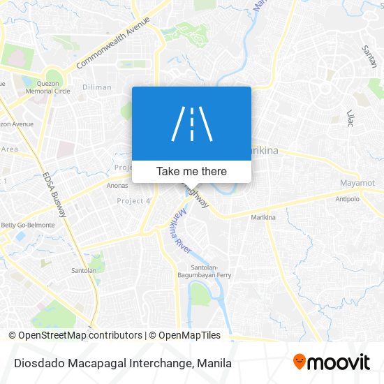 Diosdado Macapagal Interchange map