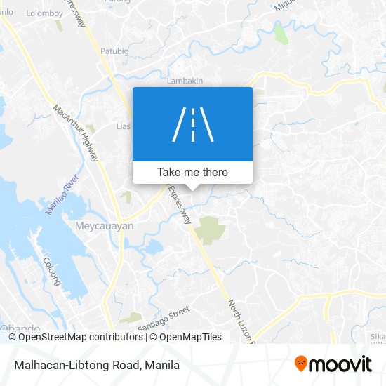 Malhacan-Libtong Road map