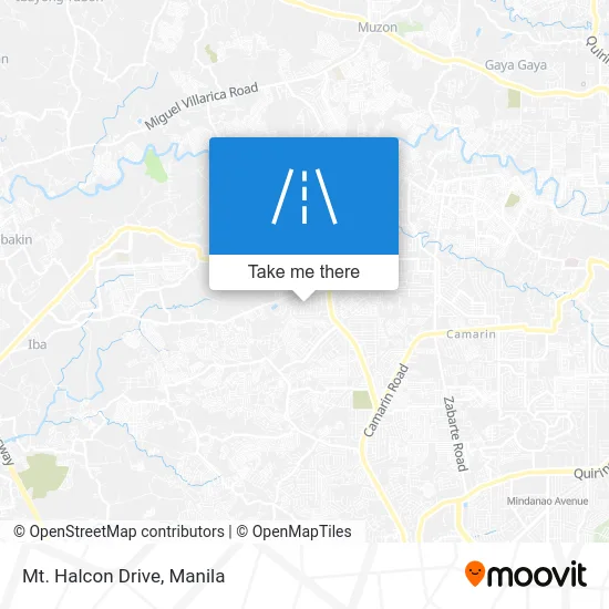 Mt. Halcon Drive map