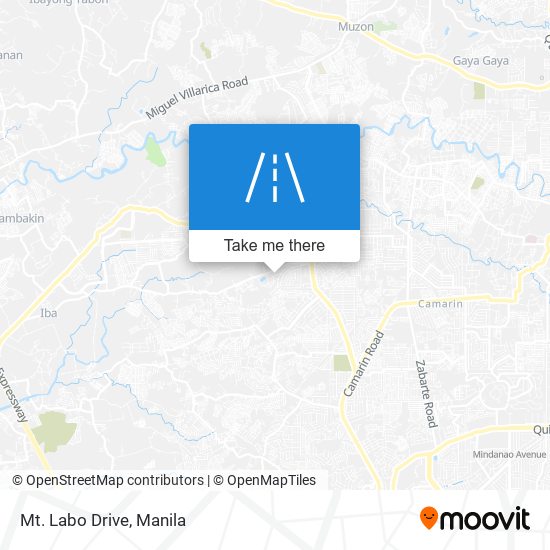 Mt. Labo Drive map