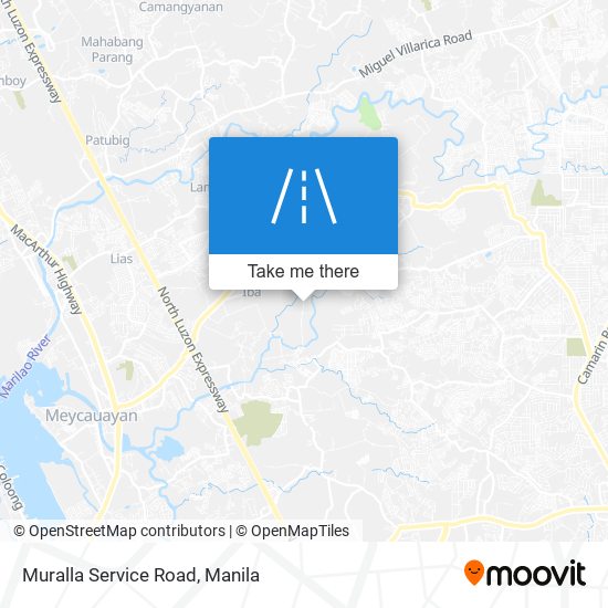 Muralla Service Road map