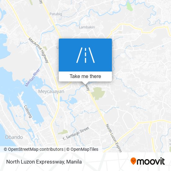 North Luzon Expressway map