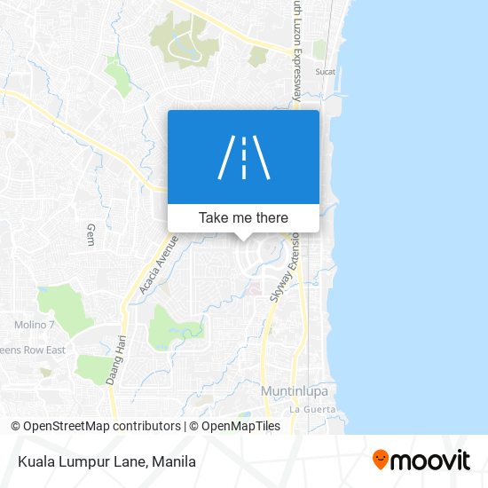 Kuala Lumpur Lane map