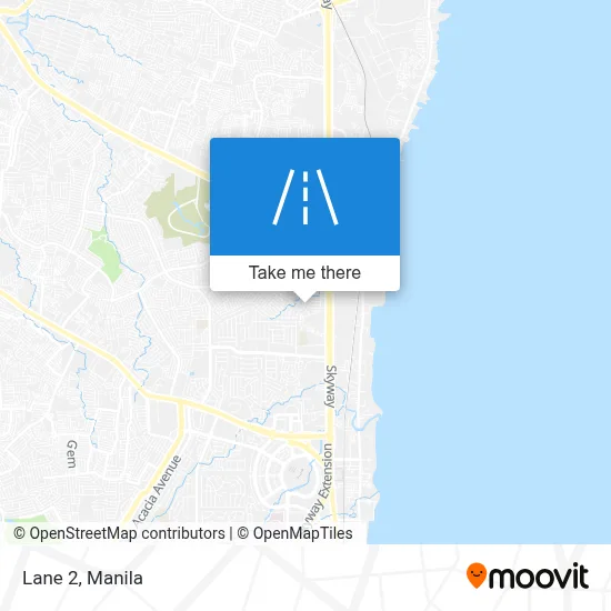 Lane 2 map
