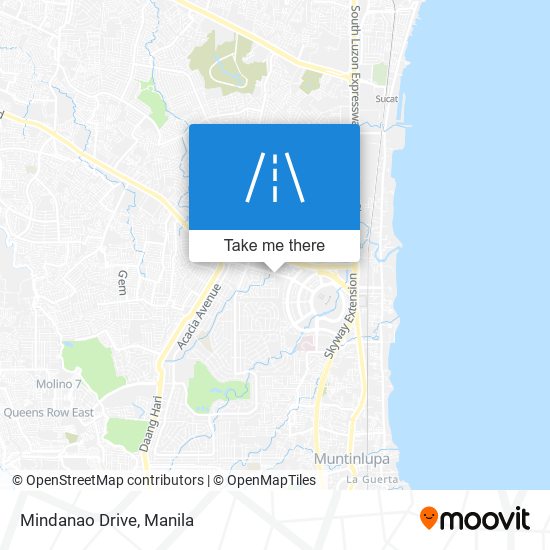 Mindanao Drive map