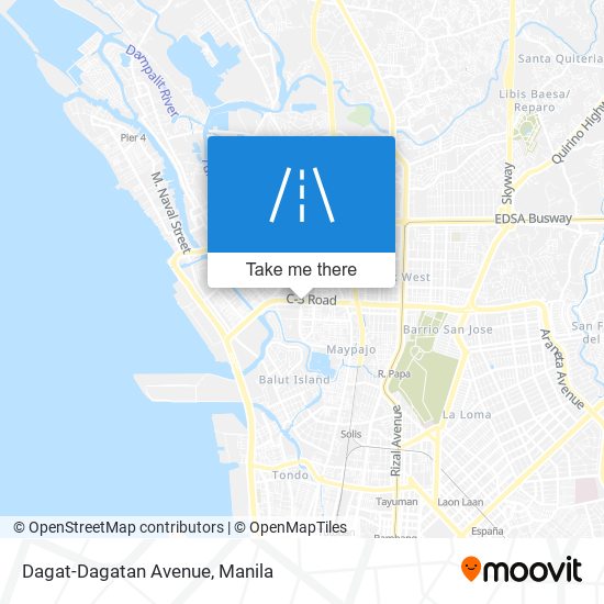 Dagat-Dagatan Avenue map