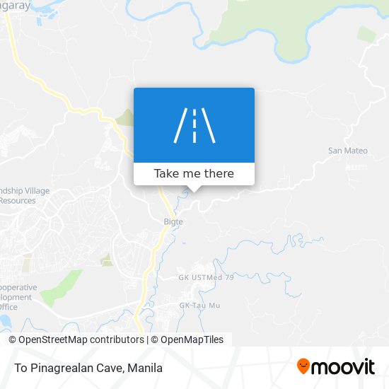 To Pinagrealan Cave map