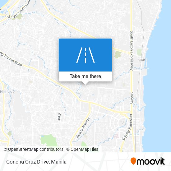 Concha Cruz Drive map