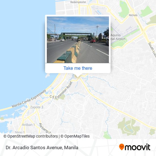Dr. Arcadio Santos Avenue map