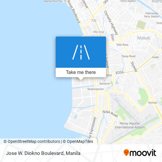 Jose W. Diokno Boulevard map