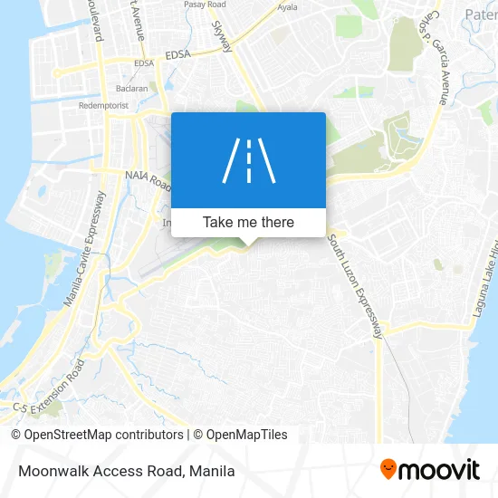 Moonwalk Access Road map