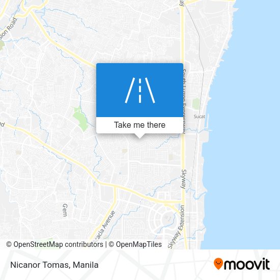 Nicanor Tomas map