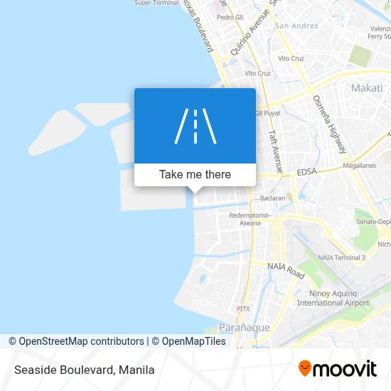 Seaside Boulevard map