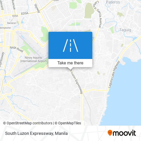 South Luzon Expressway map