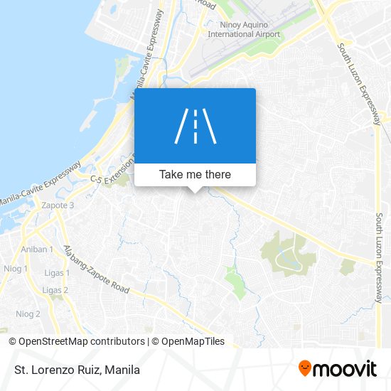 St. Lorenzo Ruiz map