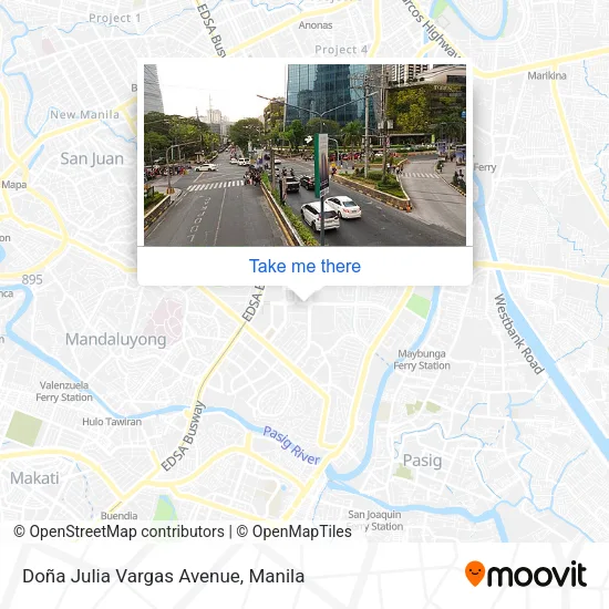 Doña Julia Vargas Avenue map