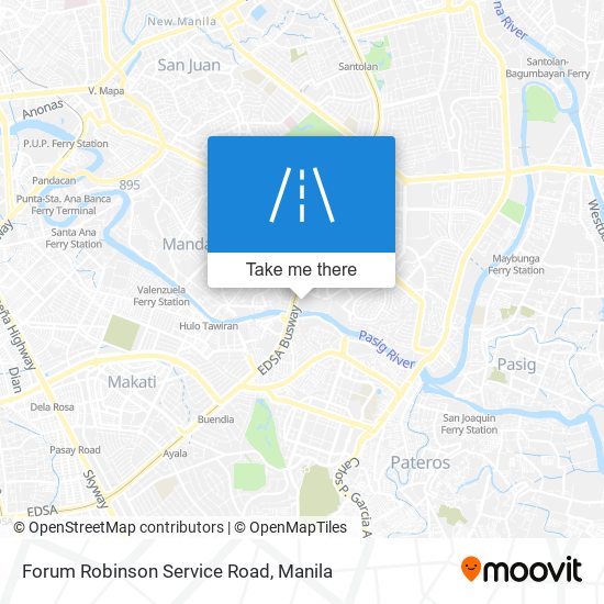 Forum Robinson Service Road map