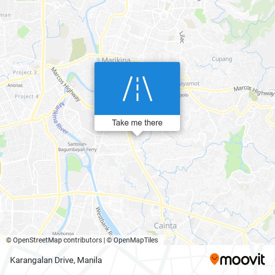 Karangalan Drive map