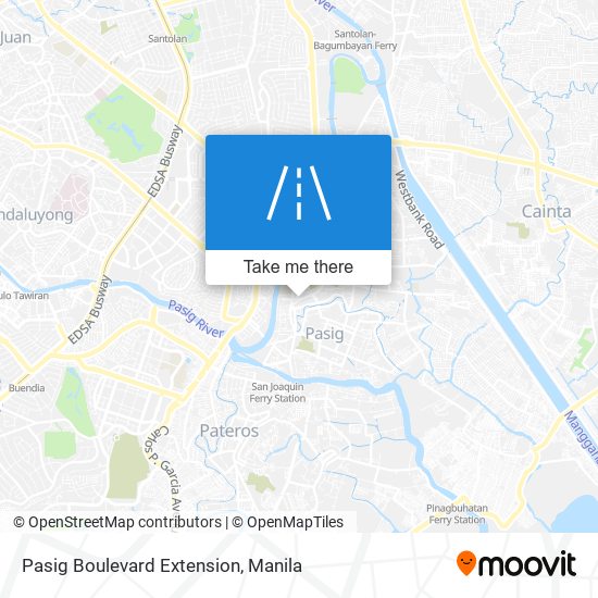 Pasig Boulevard Extension map