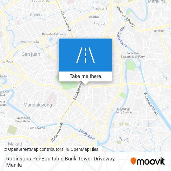 Robinsons Pci-Equitable Bank Tower Driveway map