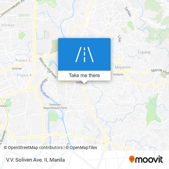 V.V. Soliven Ave. II map