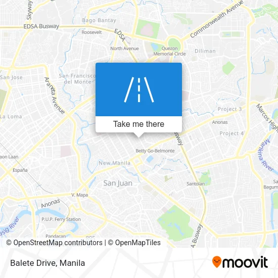 Balete Drive map
