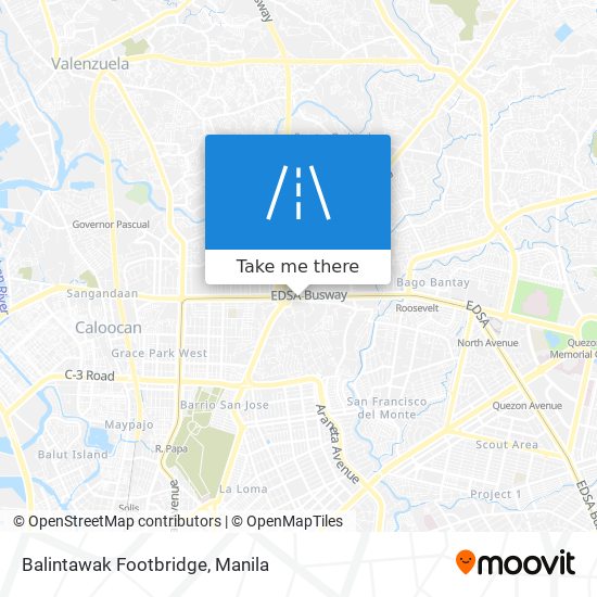 Balintawak Footbridge map