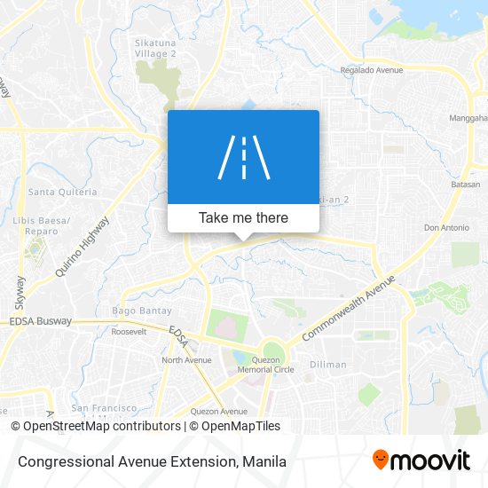 Congressional Avenue Extension map
