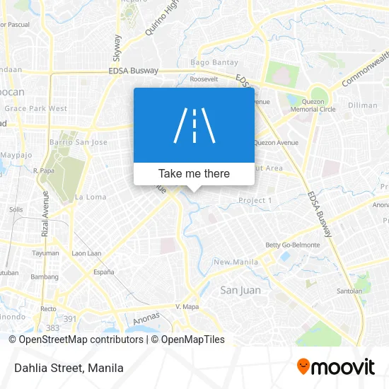 Dahlia Street map