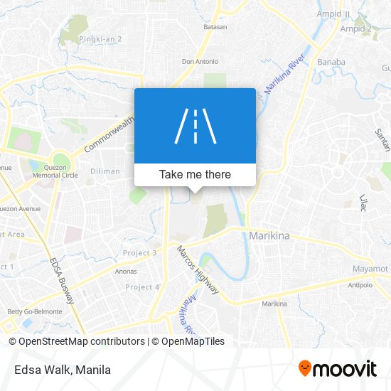 Edsa Walk map